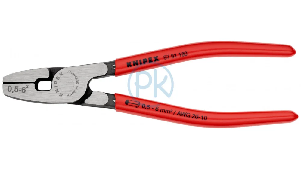 Speciální Cena Knipex Lisovací kleště na dutinky s čelním zaváděním97 81 180