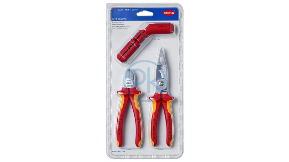 Knipex Sada kleští pro elektroinstalace, 3-dílná00 31 30 BK V01 Levný