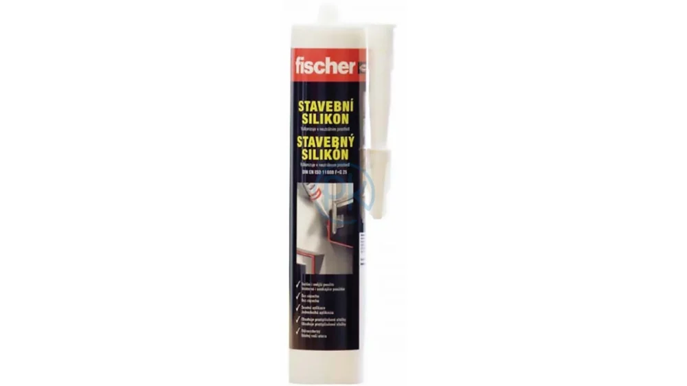 Bílý stavební silikonový tmel Fischer | 525321 Zlevněný