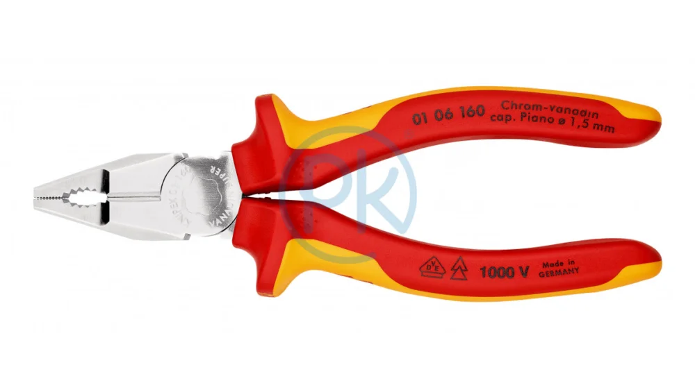 Časově Omezené Knipex Kombinované kleště Chrom-vanadium VDE 1000 190 mm 01 06 190