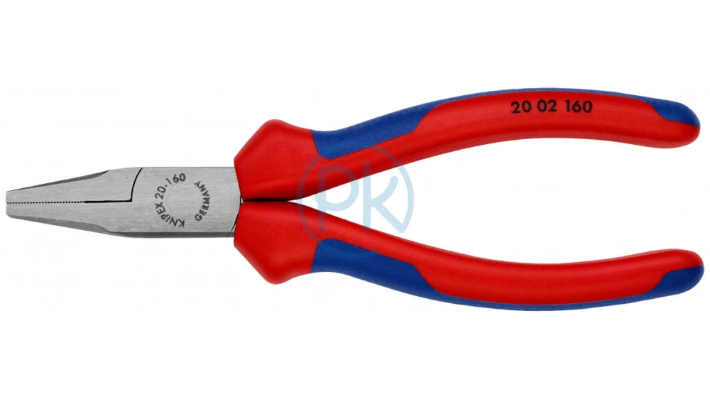 Knipex Ploché kleště chrom, rukojeti vícesložkové, 140 mm 20 05 140 Autentický