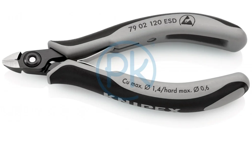Tovární Cena Knipex Přesné boční štípací kleště pro elektroniku ESD mini hlava, bez fazety 120 mm 79 22 120 ESD
