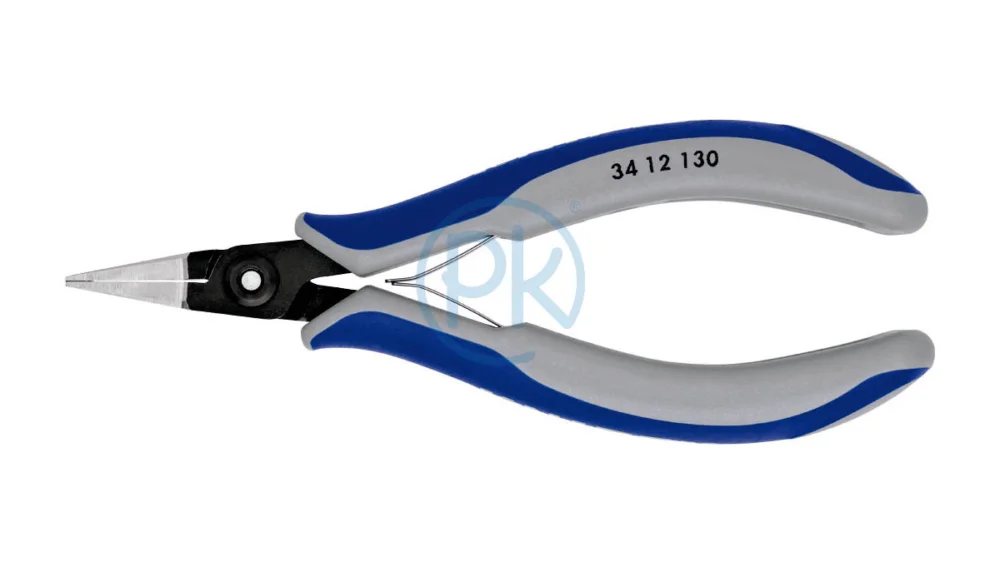 Značkový Knipex Přesné přidržovací kleště na elektroniku půlkulaté 130 mm 34 22 130