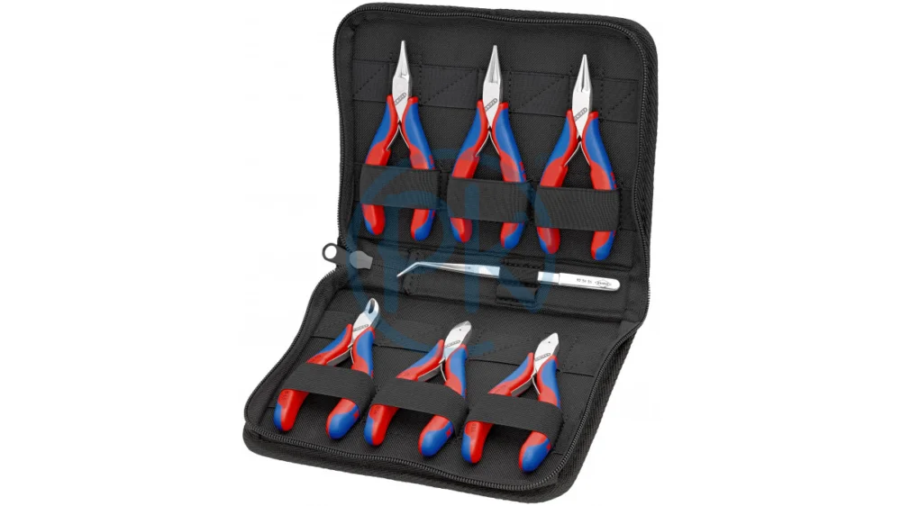 Vrácení Zdarma Knipex Sada kleští pro elektroniku v pouzdře, 6-dílná, ESD 00 20 17