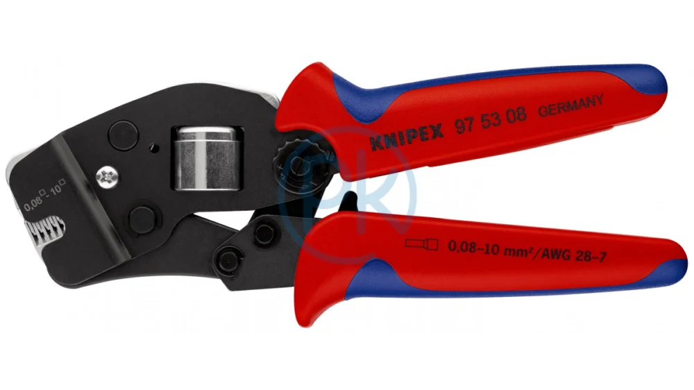 Rychlé Dodání Knipex Samostavitelné lisovací kleště s čelním zaváděním 0,08 - 10,0 mm² 97 53 08