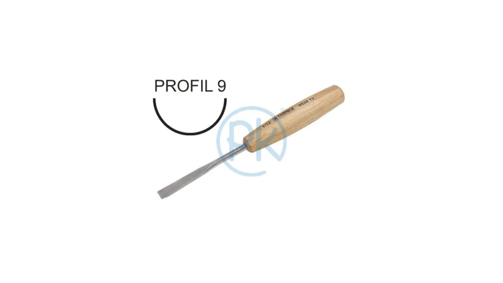 Ověřený Narex Dláto řezbářské duté půlkulaté profil 9, Wood Line Standard 3 x 90mm 892503