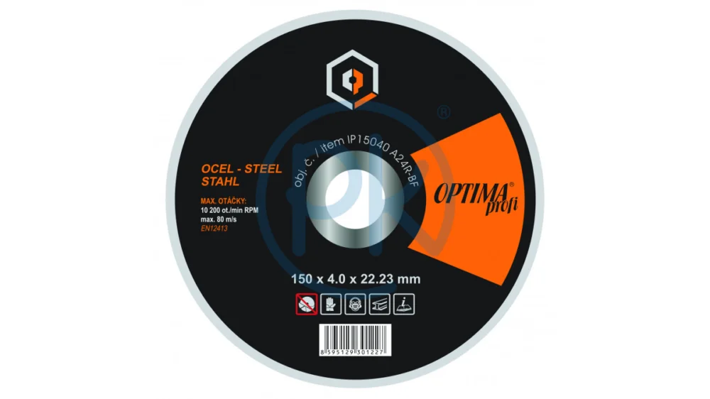 Optima Brusný kotouč OptimaProfi na ocel special 150 mm/4 mm, 25 ks IP15040 Aktuální