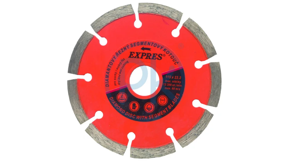 Aktuální Optima Diamantový kotouč Expres 180 mm, Upínání: 22,2 mm, Počet segmentů: 14 XD180