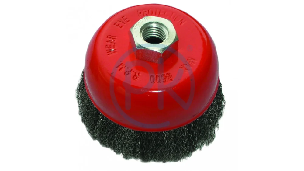 Cenová Bomba Optima Hrncový kartáč ocel - vlnitý drát 63 mm, Stopka 6 mm K063H030VS