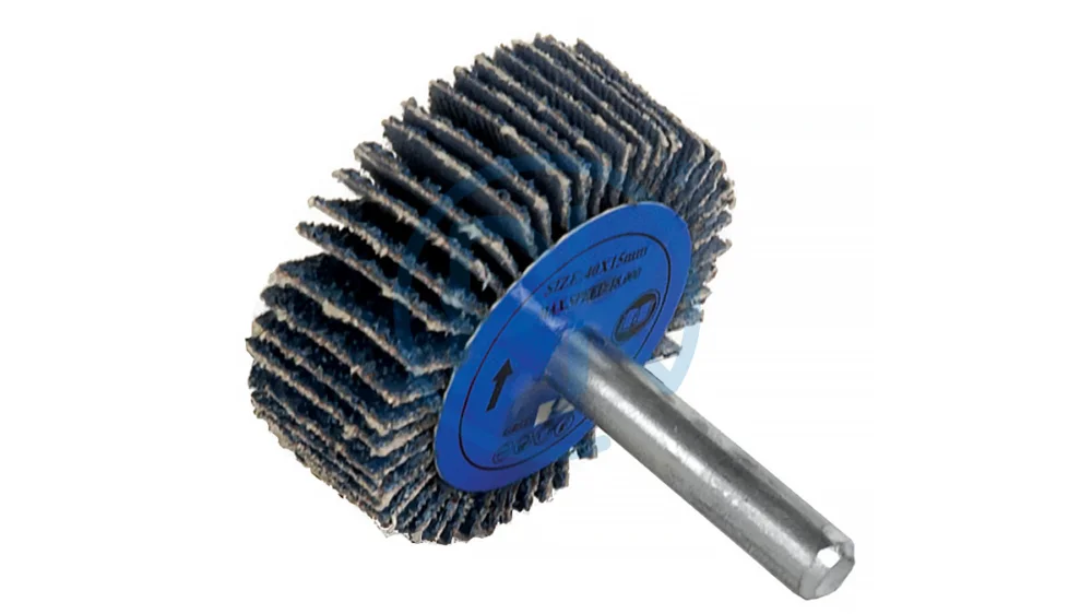 Výprodej Optima Lístkový kotouč se stopkou OptimaAbrasive, Zirkon 30 mm/30 mm, Zrnitost: 80, 10 ks BKZ3030080