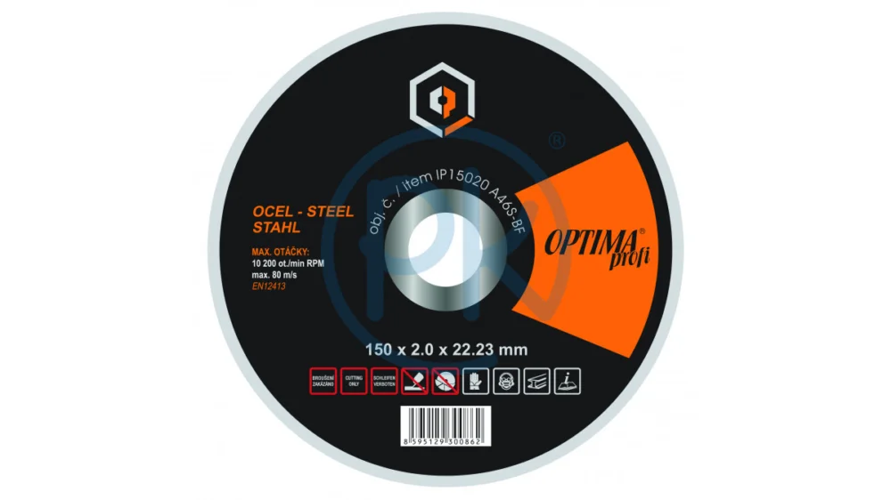 Sleva Optima Řezný kotouč OptimaProfi na ocel 125 mm/2 mm, 25 ks IP12520