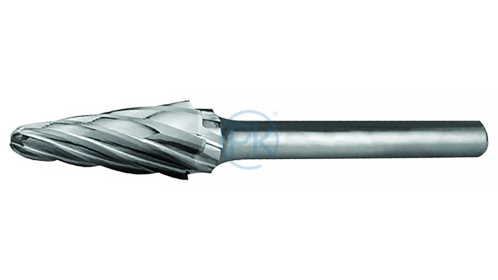 Autentický Optima Technická fréza Aluma - na hliník - kuželová zaoblená Stopka 6 mm /10 mm LA1025S06