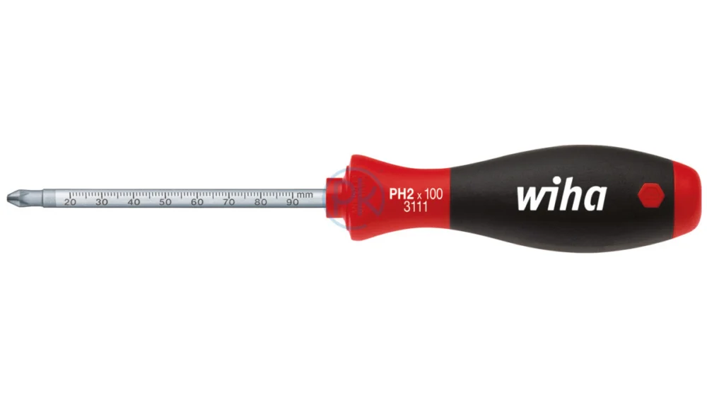 Omezená Nabídka Wiha Šroubovák SoftFinish Philips, kruhový dřík, stupnice PH 1 /80 mm 36072
