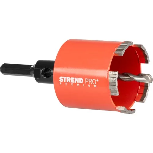 Diamantová vrtací korunka s HEX stopkou, 72mm, segmentová, STREND PRO Premium Horká Nabídka