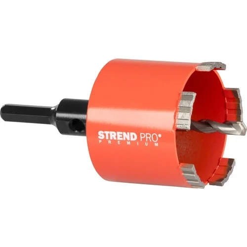 Vrácení Zdarma Diamantová vrtací korunka s HEX stopkou, 82mm, segmentová, STREND PRO Premium