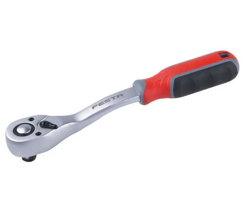 Ráčna 3/8", vyhnutá, 72 zubů, 210mm, CrV, FESTA Must-Have
