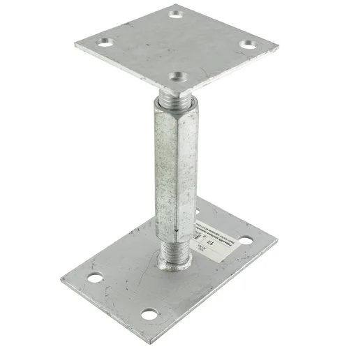 Patka sloupku stavitelná obdélníková, M24x140mm, ZN Super Cena