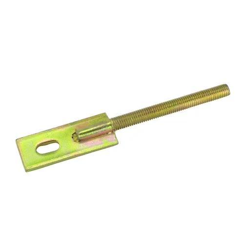 Držák plotového pole rovný, M12 x 185mm, žlutý ZN Cenový Hit