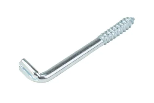 Skoba s vrutem a drážkou, 80x6mm, ZN Cenový Hit