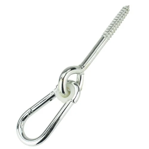 Aktuální Hák houpačkový s karabinou a vrutem, 10,6x280mm, ZN