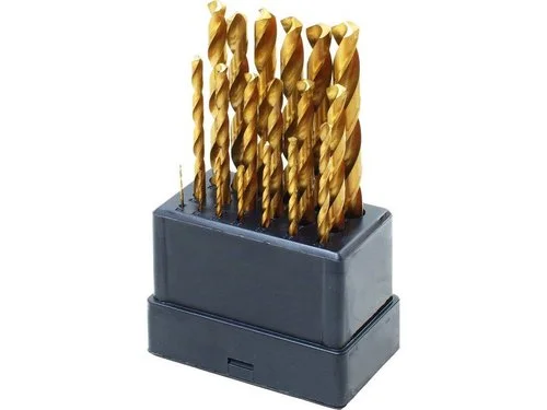Nová Kolekce Vrtáky do kovu, sada 19ks, pr. 1 - 10mm, HSS TiN, EXTOL CRAFT