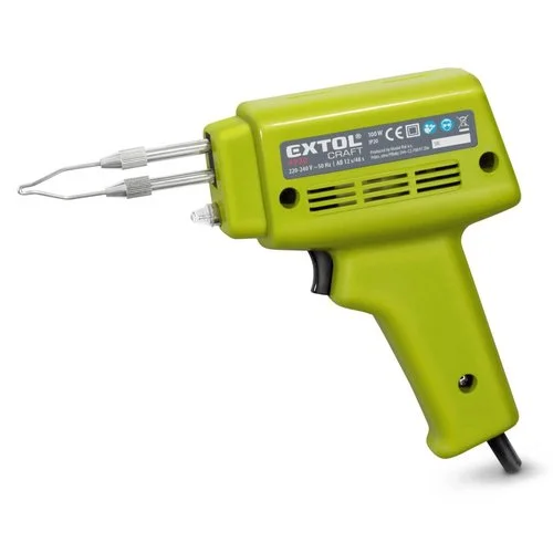 Pájka pistolová, 100W, transformátor, EXTOL CRAFT Dokud Zásoby Vydrží