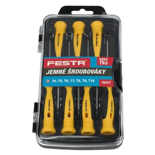 Oblíbený Šroubováky hodinářské TORX, sada 7ks, délka 50mm, CrV, FESTA