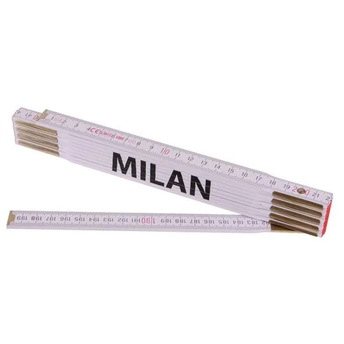 Metr skládací, 2m, dřevěný, PROFI, "MILAN" Oblíbený