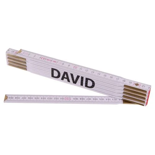 Časově Omezené Metr skládací, 2m, dřevěný, PROFI, "DAVID"