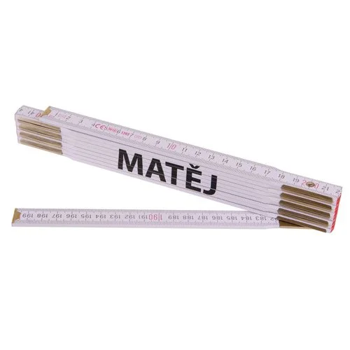 Nová Kolekce Metr skládací, 2m, dřevěný, PROFI, "MATĚJ"