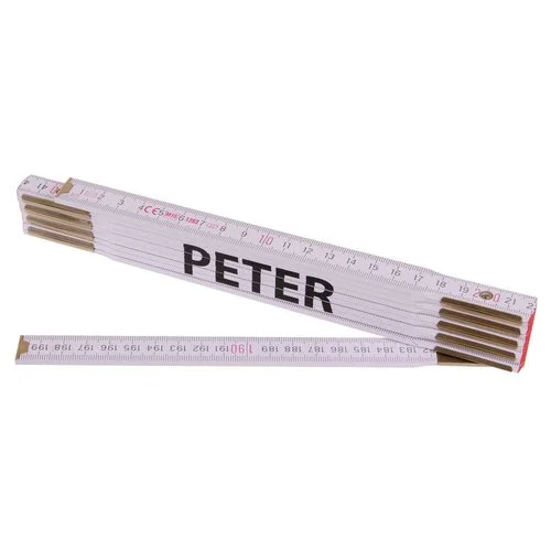 Metr skládací, 2m, dřevěný, PROFI, "PETER" Ověřený