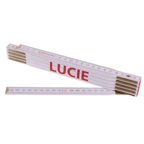 Metr skládací, 2m, dřevěný, PROFI, "LUCIE" Originální