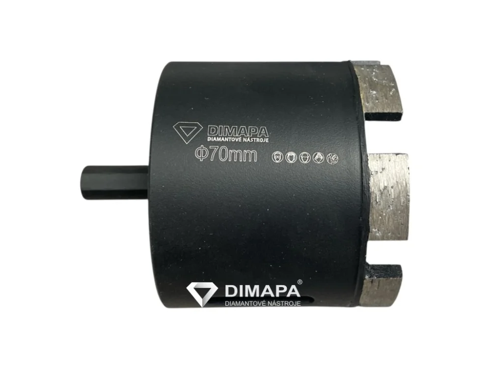 Sezónní Sleva 70 mm Diamantový vrták - korunka DIMAPA Profi