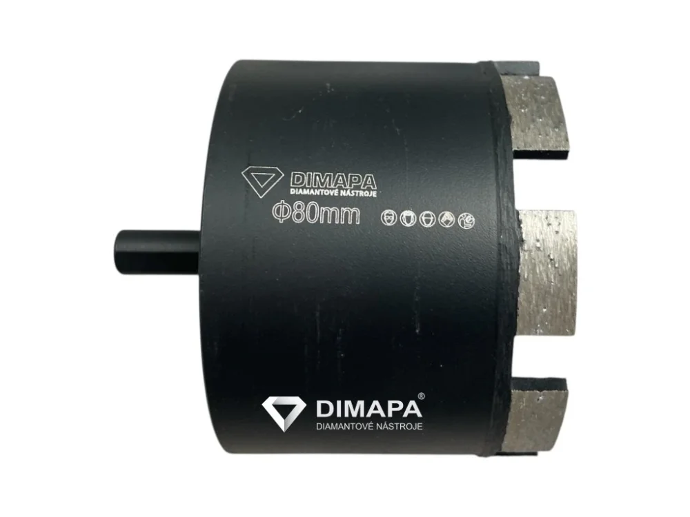Top Prodej 80 mm Diamantový vrták - korunka DIMAPA Profi