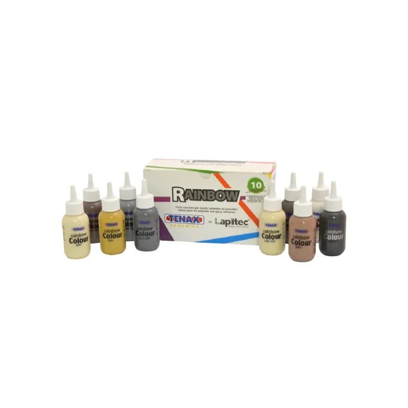 Sada univerzálních barvících past Rainbow Lapitec Tenax 10x75ml Nízká Cena