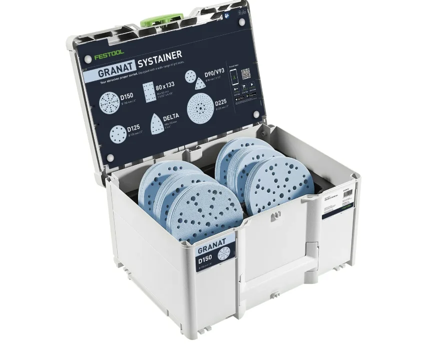 Speciální Cena FESTOOL Systainer s brusivem Granat D150 GR SYS 578192