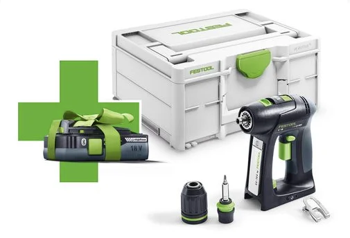 FESTOOL C 18 Basic Akumulátorový vrtací šroubovák 1x AKU ZDARMA 577050 Cenově Výhodný