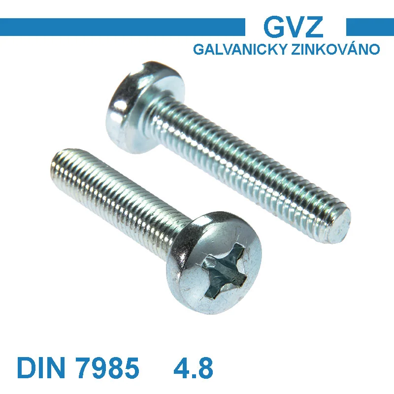 Pouze Dnes Šroub M5x25 PH 4,8 DIN 7985 ZB