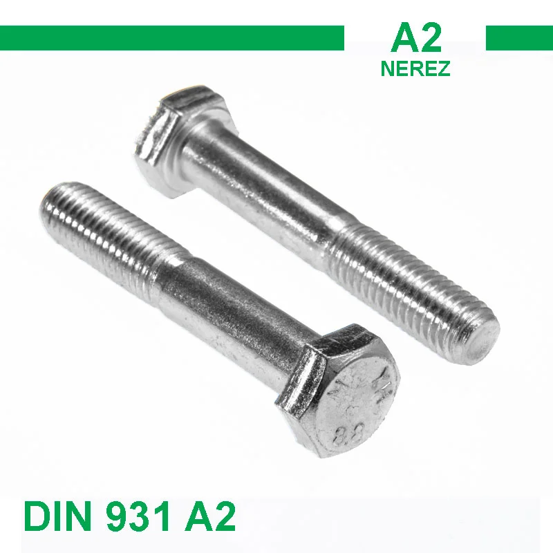 Šroub M6x140 DIN 931 A2 Expresní Doručení