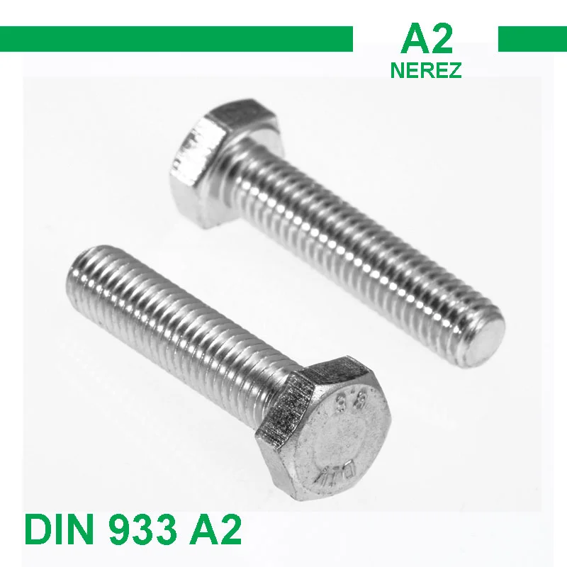 Šroub M6x25 6H DIN 933 A2 Originální