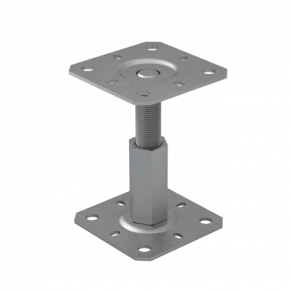 Značkový PR 100/130 Stavitelná patka sloupku 100x130x100-150 mm M20