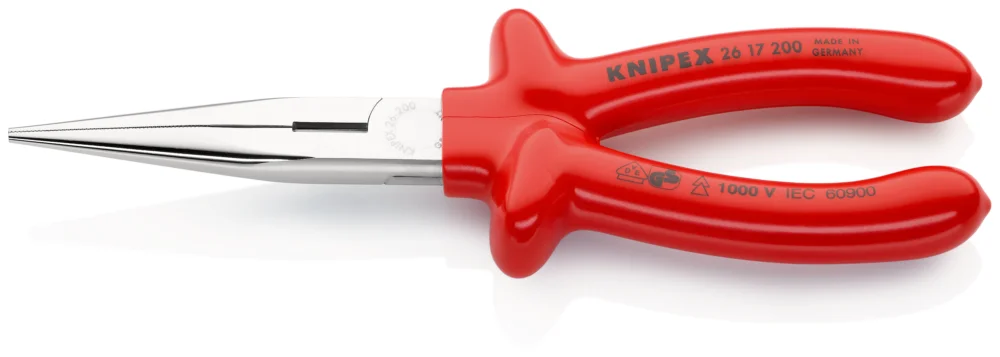 KNIPEX 26 17 200 Půlkulaté kleště s břity (úzké ploché kleště) - 200mm Expresní Doručení