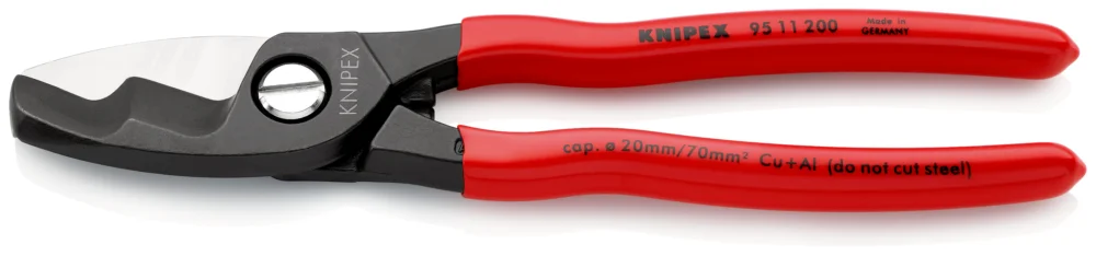 KNIPEX 95 11 200 Kabelové nůžky s dvojitým břitem 200mm Nejprodávanější