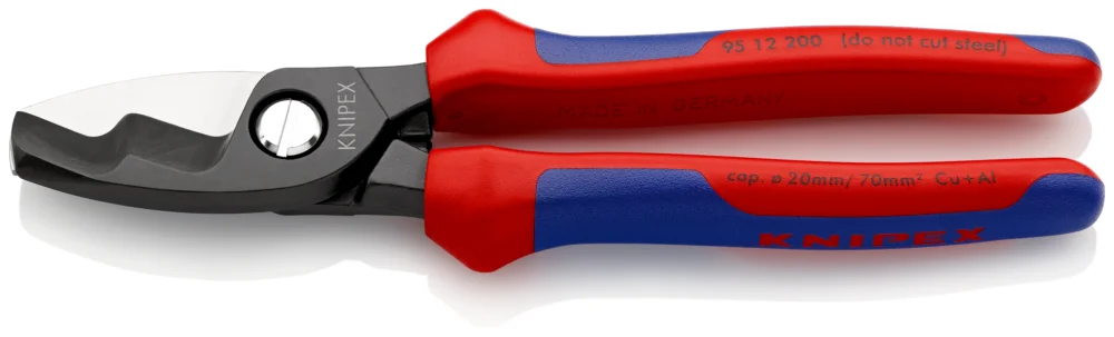Nejlepší Volba KNIPEX 95 12 200 Kabelové nůžky s dvojitým břitem 200mm