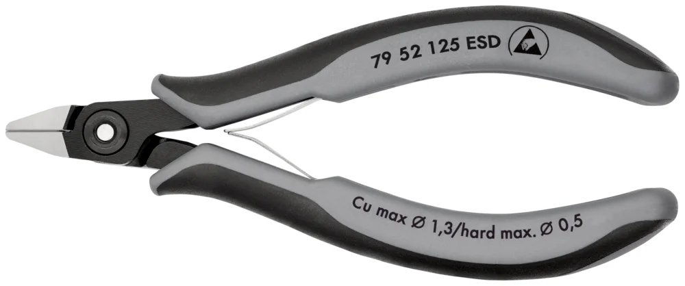 Rychlé Dodání KNIPEX 79 52 125 ESD Přesné boční štípací kleště na elektroniku ESD 125mm