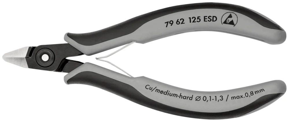 Kup Teď KNIPEX 79 62 125 ESD Přesné boční štípací kleště na elektroniku ESD 125mm