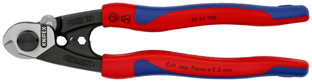 Oblíbený KNIPEX 95 62 190 Nůžky na dratěná lanka kováno 190mm