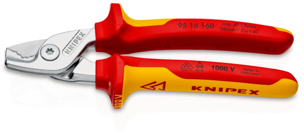 Bezpečná Platba KNIPEX 95 16 160 SB StepCut Kabelové nůžky 160mm