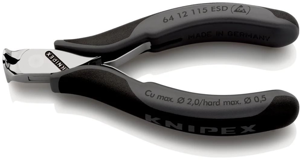 Vrácení Zdarma KNIPEX 64 12 Čelní štípací kleště pro elektroniku ESD