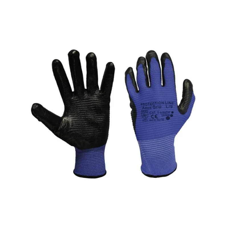 Ověřený Rukavice nitrilové vel.9 aqua grip